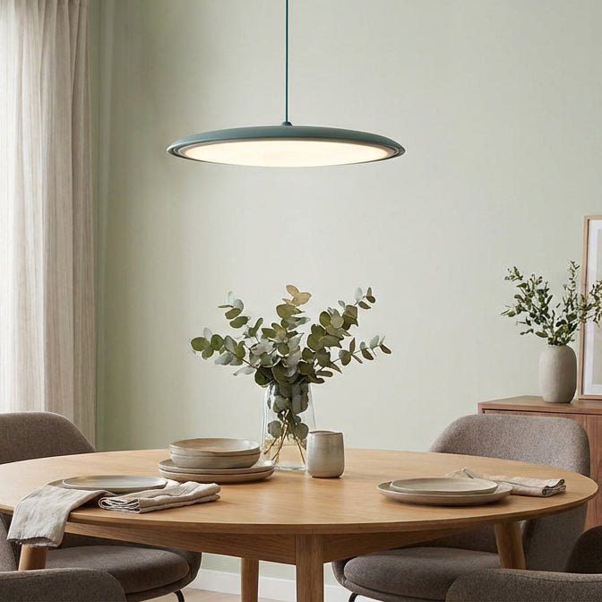 Pendant Light Acrylic Metal 15.7 in 24W Warm White Modern Dining Room Kitchen Ceiling Lamp Adjustable Height | Thomler