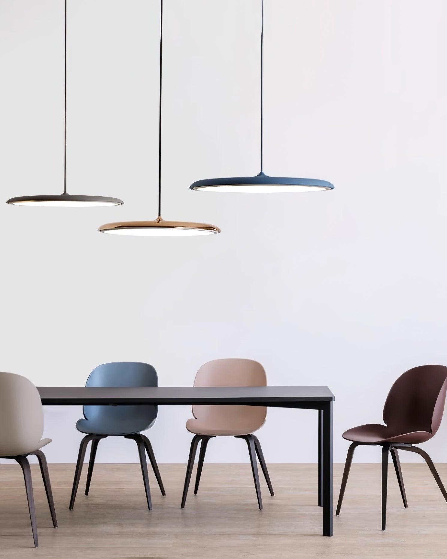 Pendant Light Acrylic Metal 15.7 in 24W Warm White Modern Dining Room Kitchen Ceiling Lamp Adjustable Height | Thomler