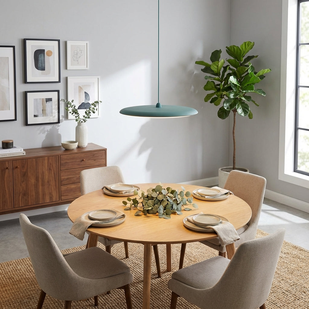 Pendant Light Acrylic Metal 15.7 in 24W Warm White Modern Dining Room Kitchen Ceiling Lamp Adjustable Height | Thomler