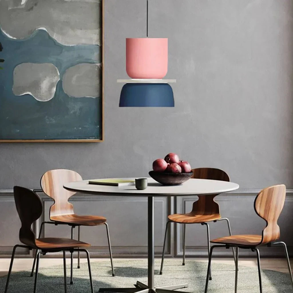 Pendant Light Aluminium Acrylic 29.0 cm Macaron Dining Room Scandinavian Hanging Ceiling Lamp | Thomler