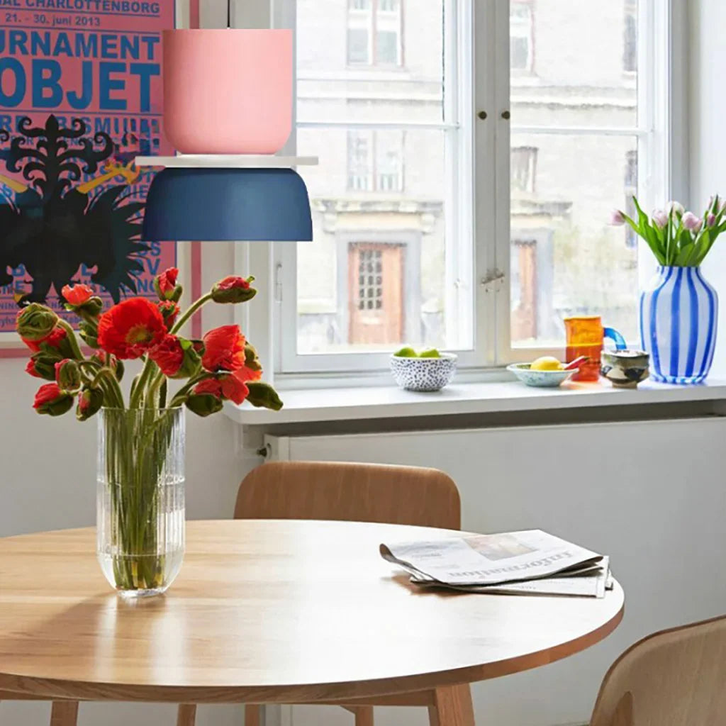 Pendant Light Acrylic 29.0 cm Macaron Pastel Living Room Dining Room Colour Block Hanging Ceiling Lamp E27 | Thomler