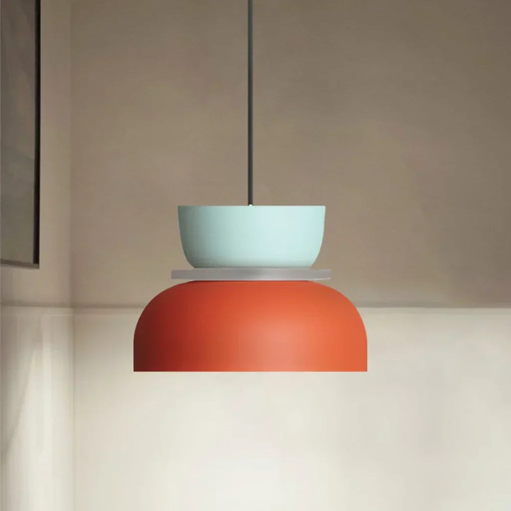 Pendant Light Acrylic 29.0 cm Macaron Pastel Living Room Dining Room Colour Block Hanging Ceiling Lamp E27 | Thomler
