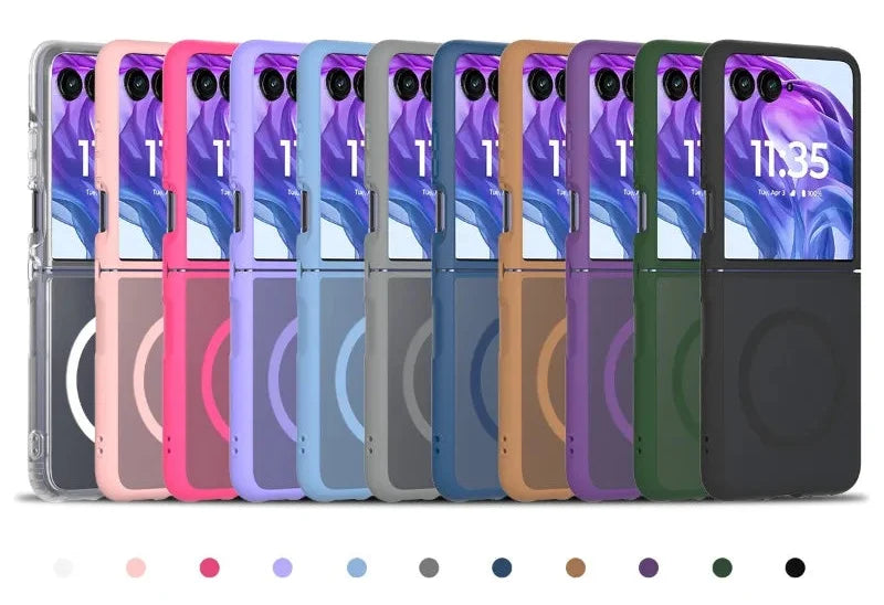 Magnetic Snap-On Hard Shell Case for Motorola Razr Flip Phones – Anti-Fingerprint Matte Finish, Precise Cutouts, Full Protection for | Thomler
