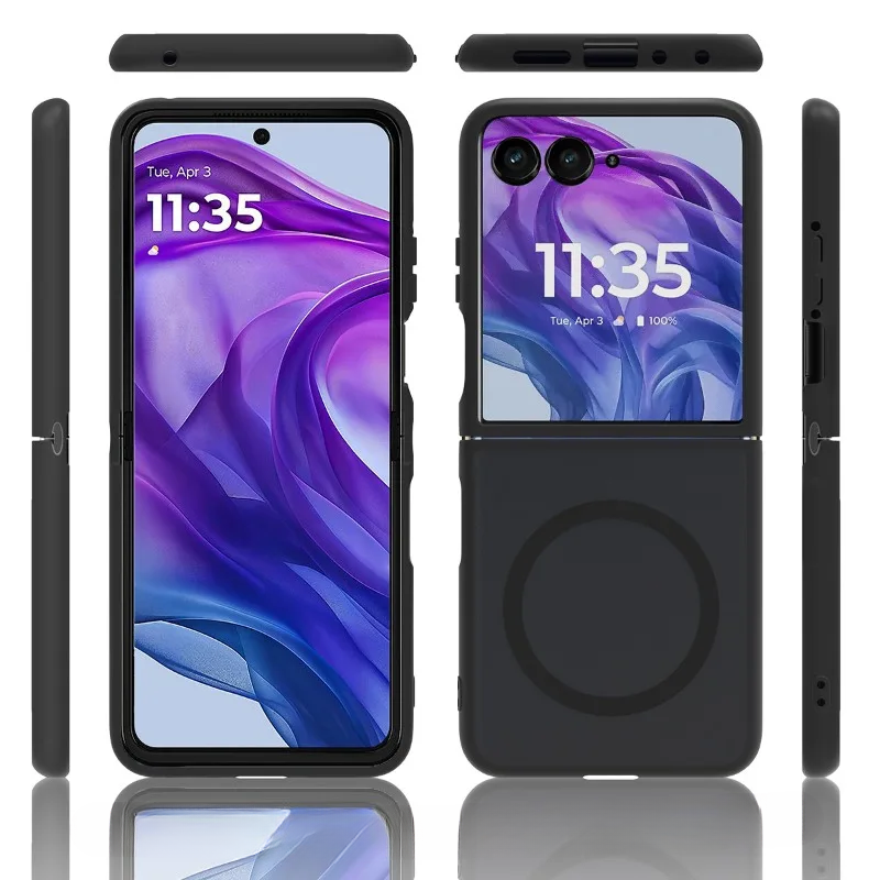 Magnetic Snap-On Hard Shell Case for Motorola Razr Flip Phones – Anti-Fingerprint Matte Finish, Precise Cutouts, Full Protection for | Thomler