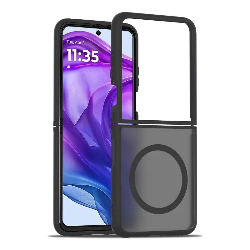 Magnetic Snap-On Hard Shell Case for Motorola Razr Flip Phones – Anti-Fingerprint Matte Finish, Precise Cutouts, Full Protection for | Thomler