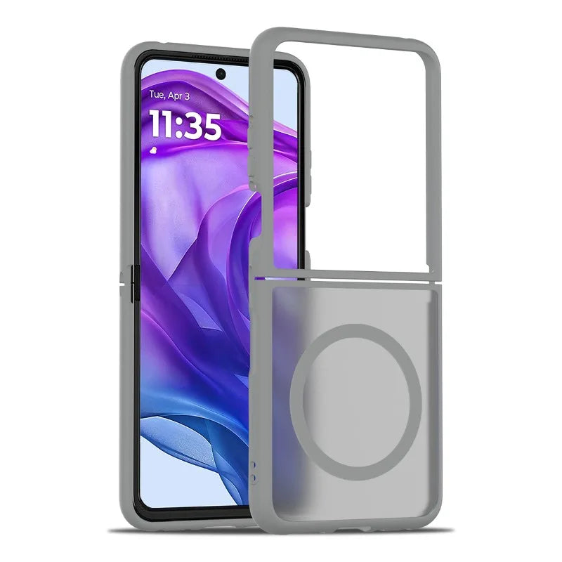 Magnetic Snap-On Hard Shell Case for Motorola Razr Flip Phones – Anti-Fingerprint Matte Finish, Precise Cutouts, Full Protection for | Thomler