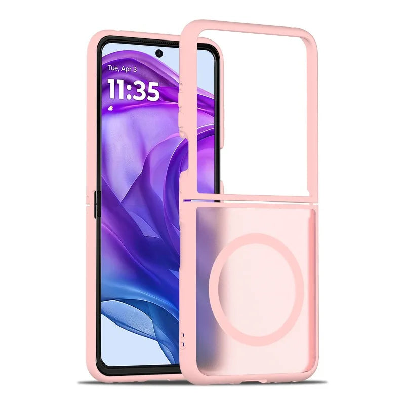 Magnetic Snap-On Hard Shell Case for Motorola Razr Flip Phones – Anti-Fingerprint Matte Finish, Precise Cutouts, Full Protection for | Thomler