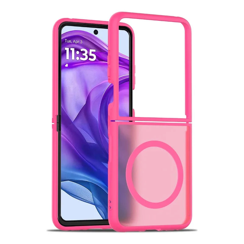 Magnetic Snap-On Hard Shell Case for Motorola Razr Flip Phones – Anti-Fingerprint Matte Finish, Precise Cutouts, Full Protection for | Thomler