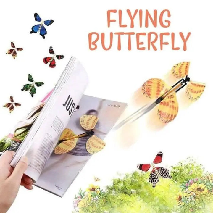 Flying Butterfly Paper 12.0 cm x 11.0 cm Gift Surprise Cards Envelopes Party Favours Reusable Wind Up Set Of 15 | Thomler