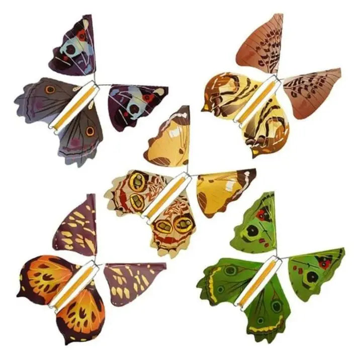 Flying Butterfly Paper 12.0 cm x 11.0 cm Gift Surprise Cards Envelopes Party Favours Reusable Wind Up Set Of 15 | Thomler