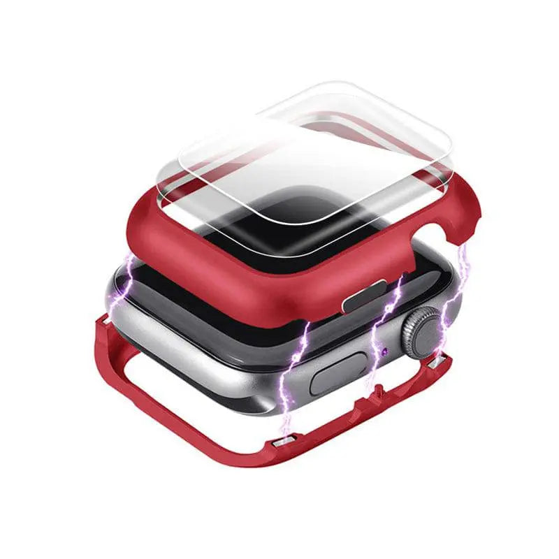 Reinforced Steel Watch Case with Tempered Glass Shield for Apple Watch Series 6/5/4 – 40mm & 44mm Protection | Thomler