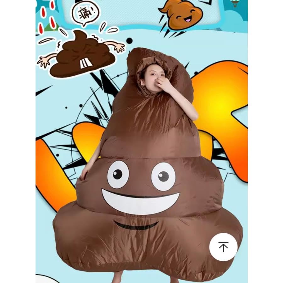 Giant Wearable Emoji Suit – Self-Inflating Humorous Character Outfit for Costume Events, Party Entertainment & Photo Moments | Thomler