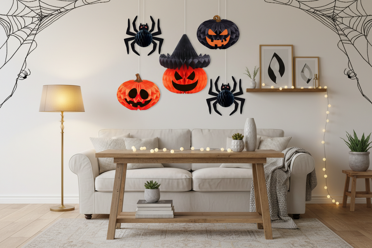 Suspended Halloween Figure – Collapsible Hanging Ornament for Seasonal Decor, Party Styling & Festival Ambiance | Thomler