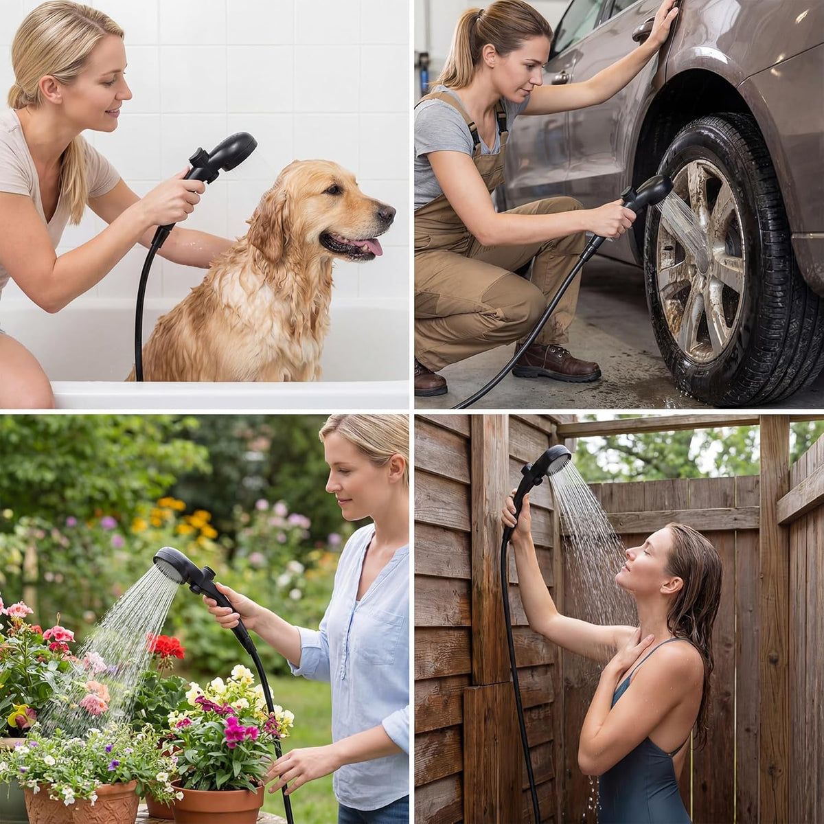 Rechargeable Camp Shower Pump with Digital Screen for RV & Outdoor Travel | Thomler