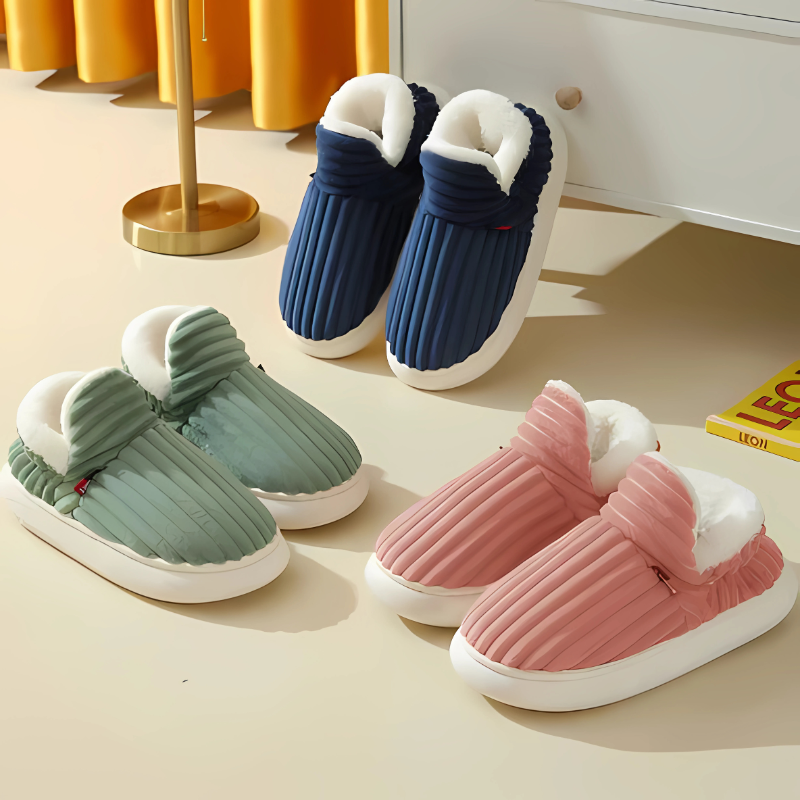 Memory Foam Slippers – Plush Indoor House Shoes with Non-Slip Sole for Men & Women – Cozy Winter Footwear | Thomler