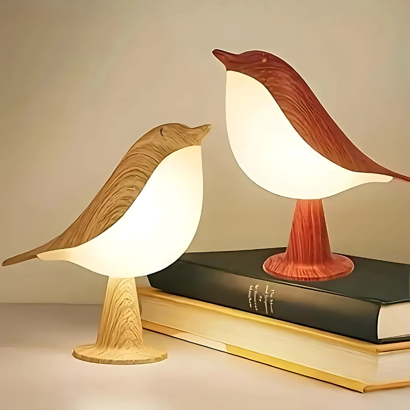 Bird-Shaped Rechargeable Night Light with Aroma Diffuser & Touch Dimming for Bedroom, Desk & Nursery | Thomler