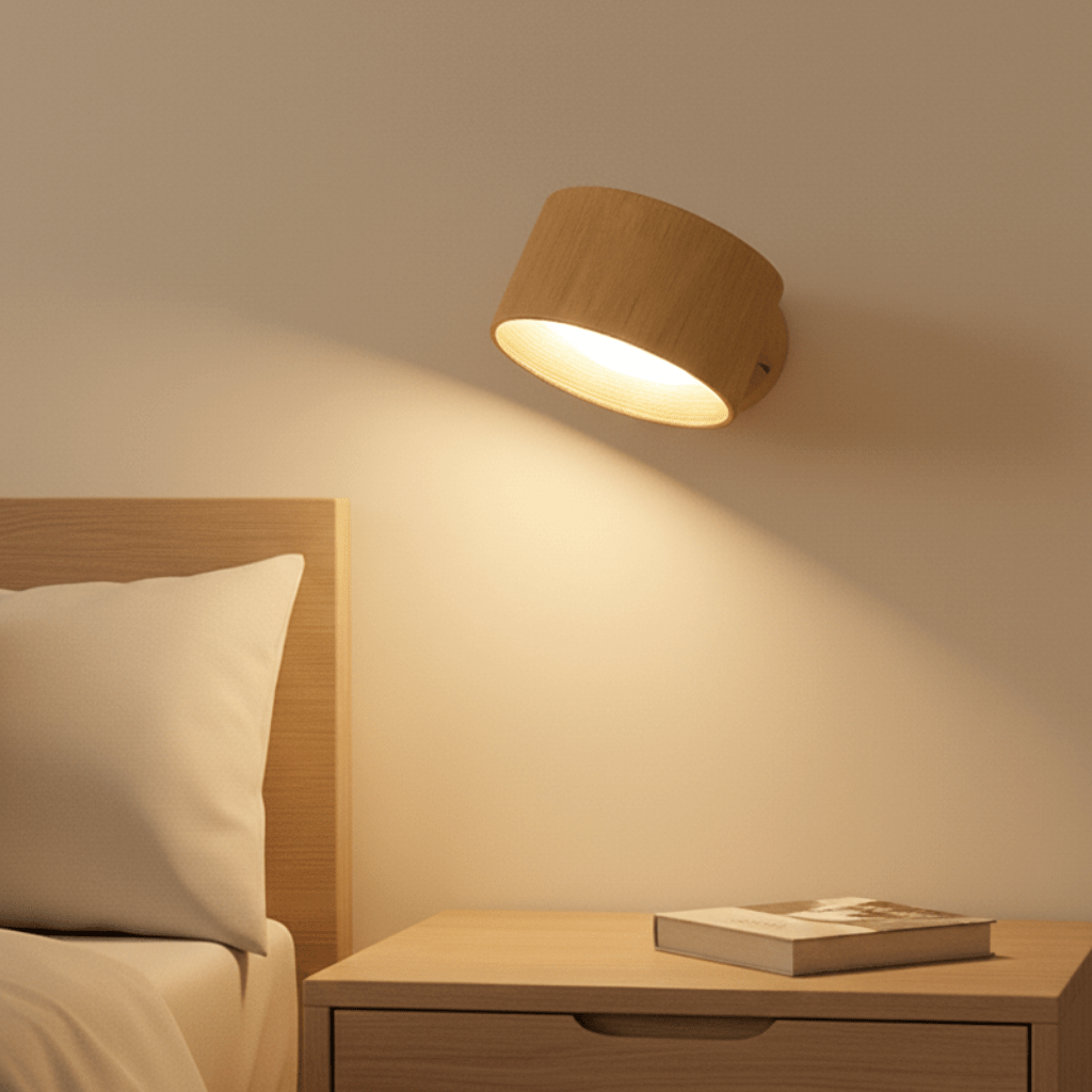 Wall Lamp Aluminum LED 7.9 in Adjustable Living Room Bedroom Hallway Wireless Rechargeable Remote Control | Thomler