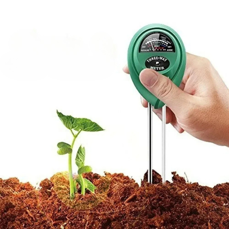 3-in-1 Soil Meter for Indoor & Outdoor Plants – Measures Moisture, Light & pH Levels for Healthy Growth | Garden Testing Tool for | Thomler