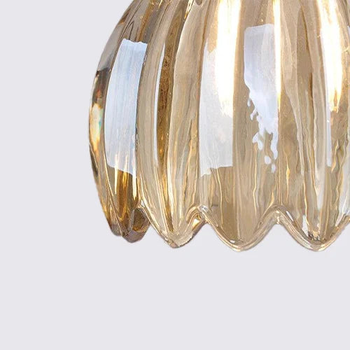 Pendant Light Glass 10 in Flower Shape E27 40W Dining Room Kitchen Island Ceiling Lamp | Thomler