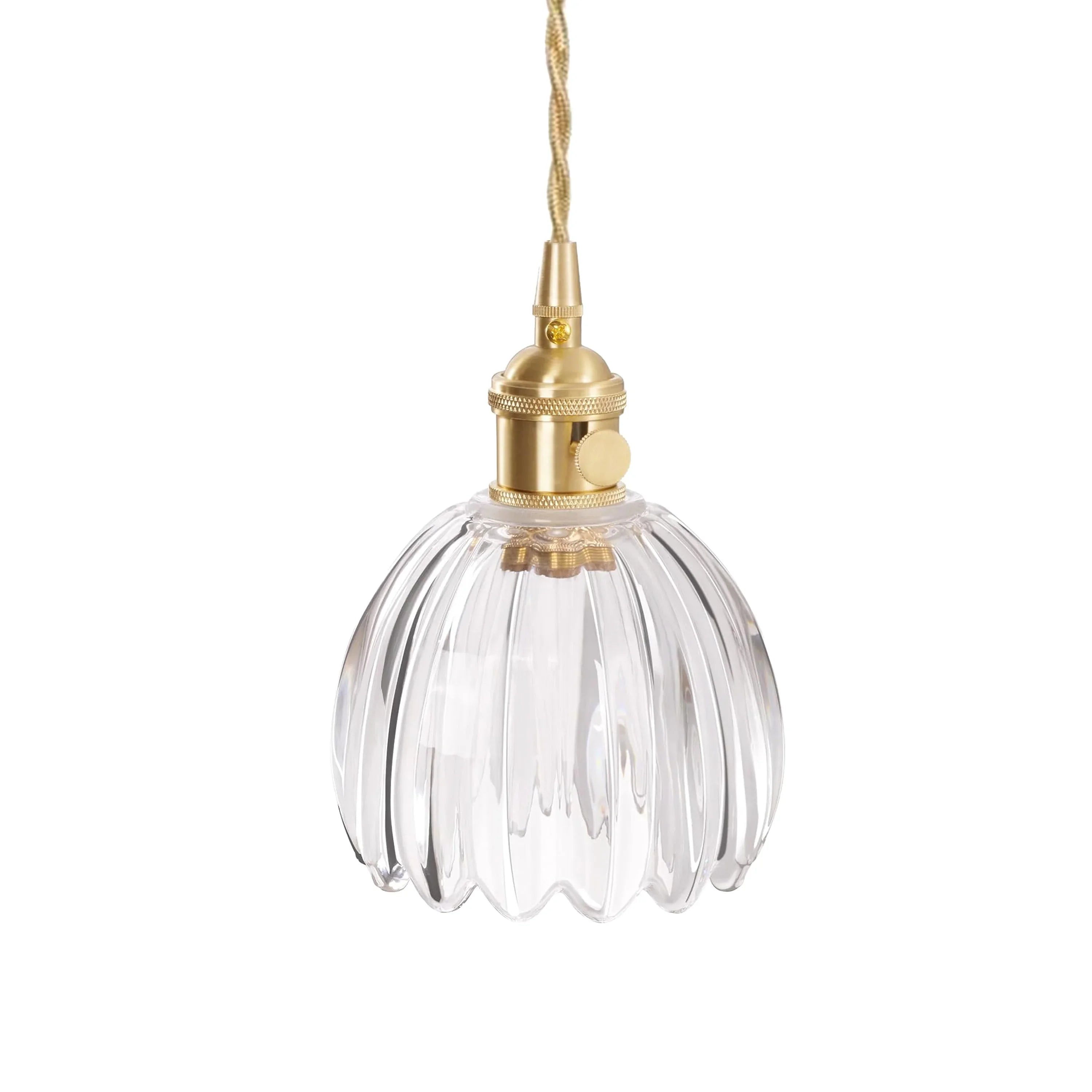 Pendant Light Glass 10 in Flower Shape E27 40W Dining Room Kitchen Island Ceiling Lamp | Thomler