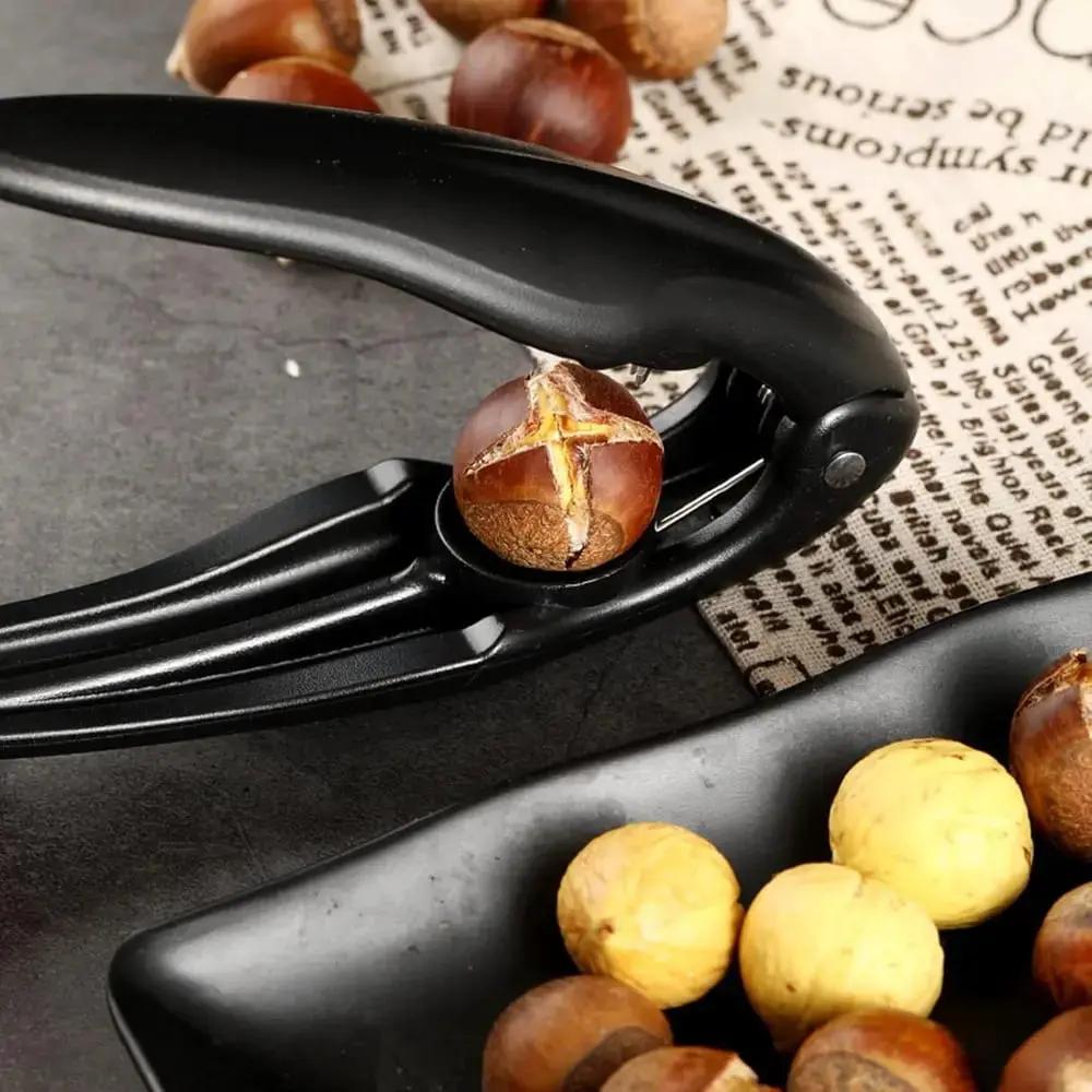 Nutcracker ABS Stainless Steel Ergonomic Hand Grip Kitchen Nut Sheller For Chestnuts Walnuts Hazelnuts Pecans | Thomler