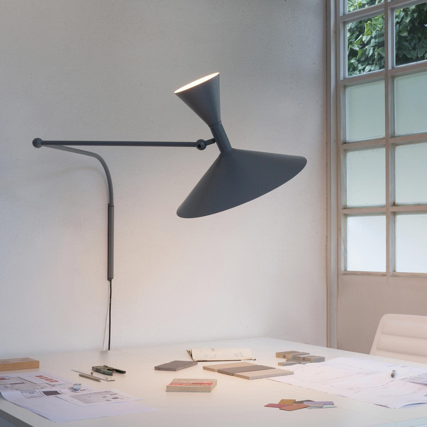 Swing Arm Wall Sconce with 18 in Adjustable Reach Plug-In Bedside Lamp for Reading Bedroom Office Task Lighting Metal Arm Mount Light Fixtur | Thomler