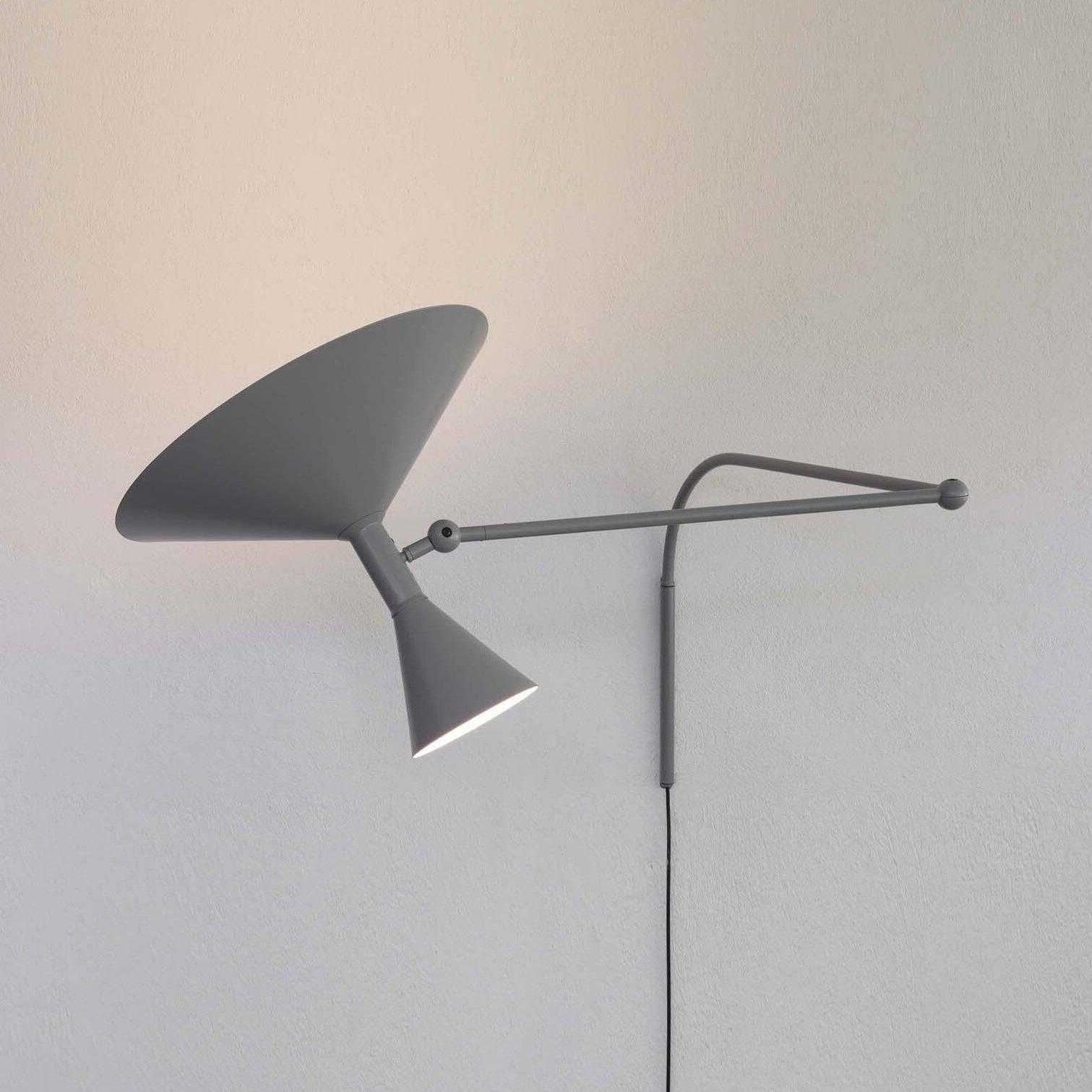 Swing Arm Wall Sconce with 18 in Adjustable Reach Plug-In Bedside Lamp for Reading Bedroom Office Task Lighting Metal Arm Mount Light Fixtur | Thomler