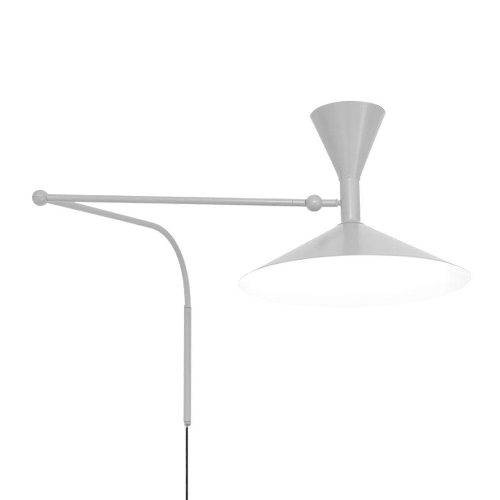 Swing Arm Wall Sconce with 18 in Adjustable Reach Plug-In Bedside Lamp for Reading Bedroom Office Task Lighting Metal Arm Mount Light Fixtur | Thomler