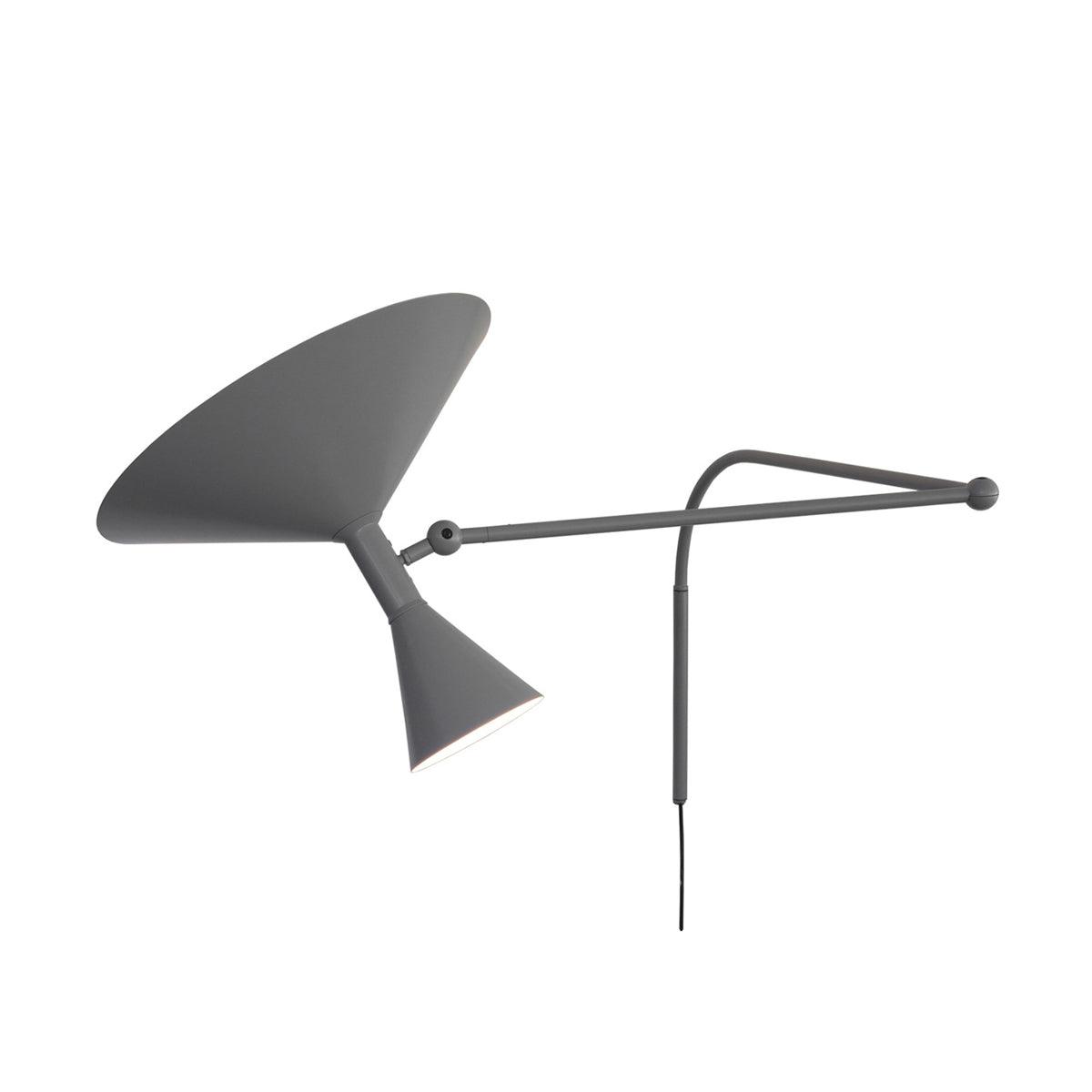 Swing Arm Wall Sconce with 18 in Adjustable Reach Plug-In Bedside Lamp for Reading Bedroom Office Task Lighting Metal Arm Mount Light Fixtur | Thomler