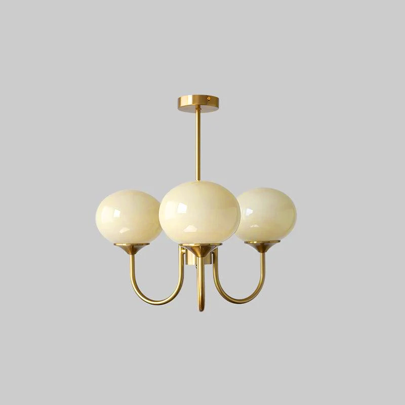 Chandelier Glass 46.0 cm Pink Dining Room Ceiling Light Adjustable Modern Hanging Lamp E27 Metal Globe Lighting | Thomler