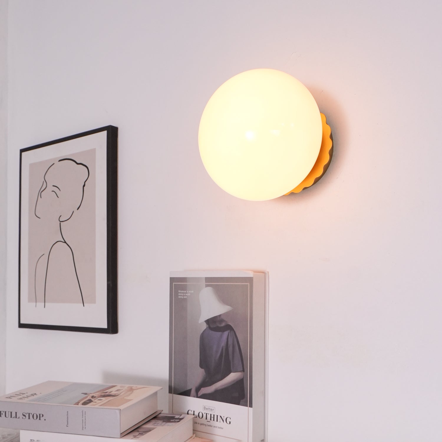 Wall Lamp Metal 7.9 in Pink Glass Adjustable Indoor Ceiling or Wall Light Contemporary Home Decor | Thomler