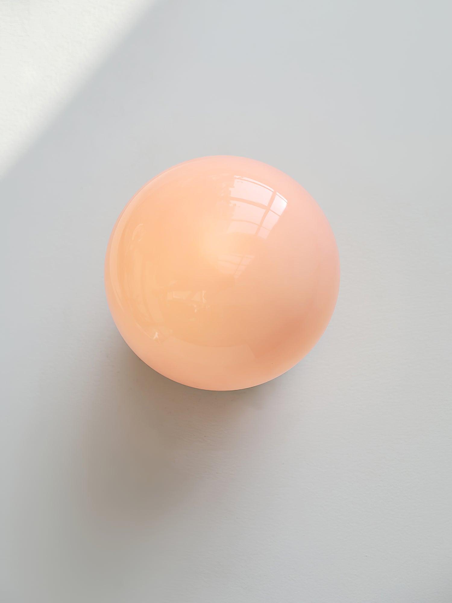 Wall Lamp Metal 7.9 in Pink Glass Adjustable Indoor Ceiling or Wall Light Contemporary Home Decor | Thomler