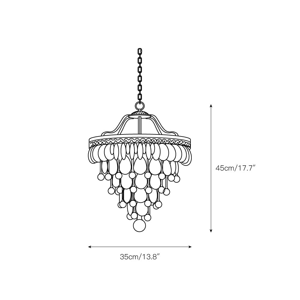 Crystal Tiered Iron Chandelier with Bronze Finish – Multi-Light Statement Fixture for Dining Room & Foyer | Thomler