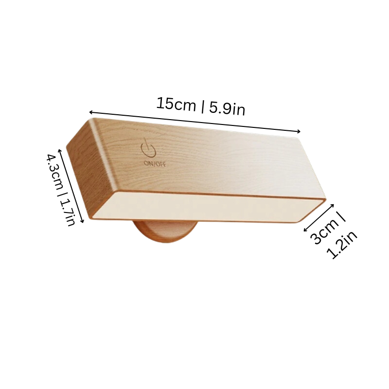 Rechargeable Cordless LED Wall Sconce with Touch Control & Timer for Bedroom, Living Room, Hallway | Thomler