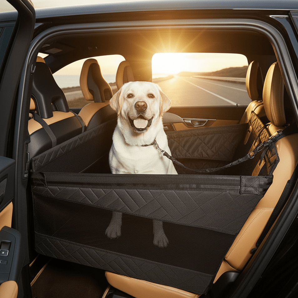 Memory Foam Dog Car Seat Protector – Waterproof Pet Travel Mat for Trucks & SUVs | Thomler