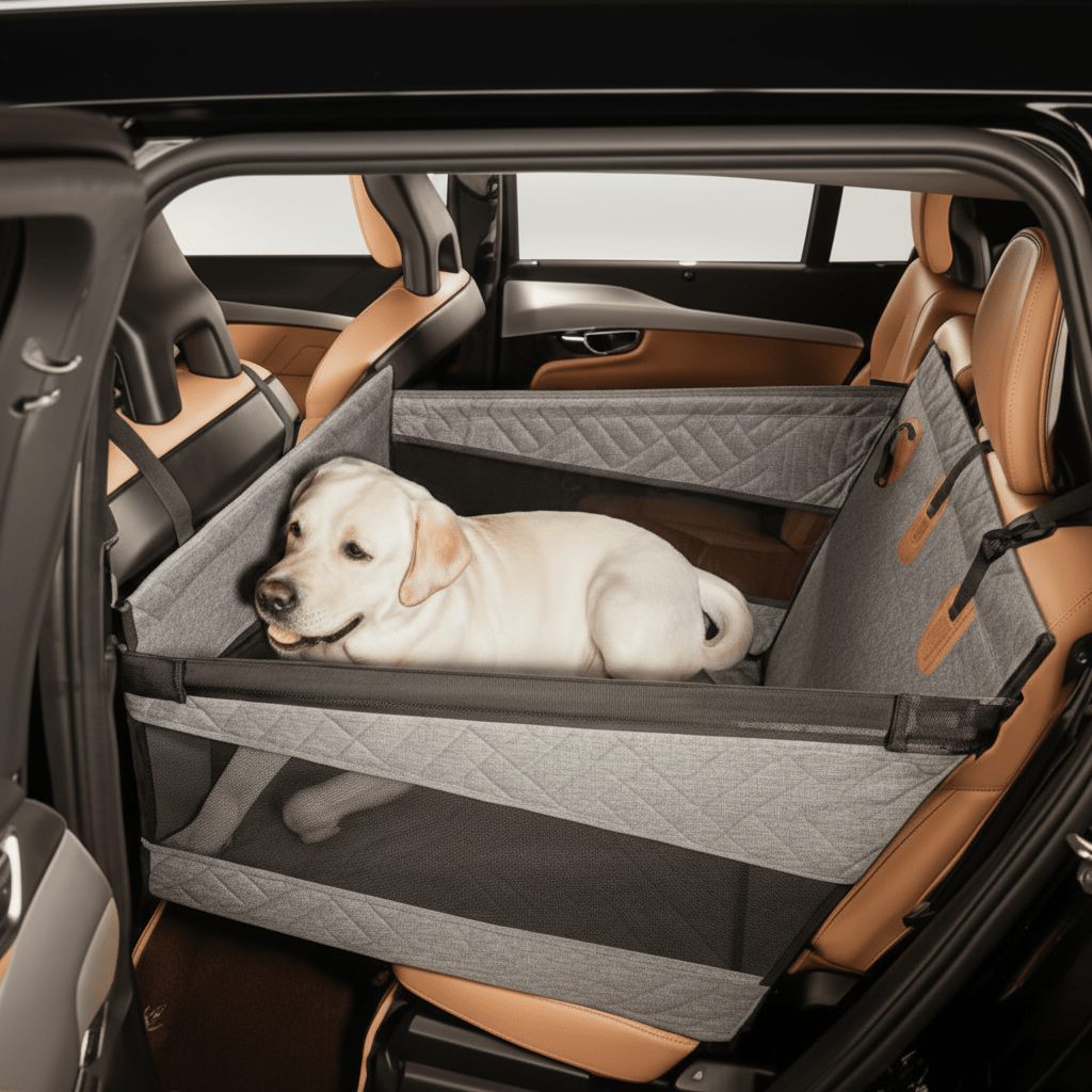 Memory Foam Dog Car Seat Protector – Waterproof Pet Travel Mat for Trucks & SUVs | Thomler