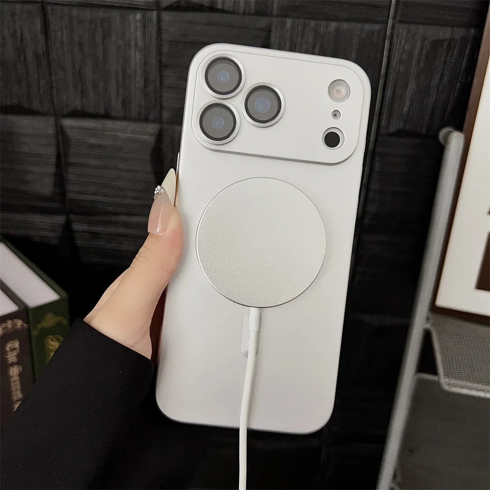 Silicone MagSafe iPhone Case with Camera Lens Protection – Soft Grip Anti-Fingerprint Cover for iPhone 14 15 16 17 Pro Max Air | Thomler