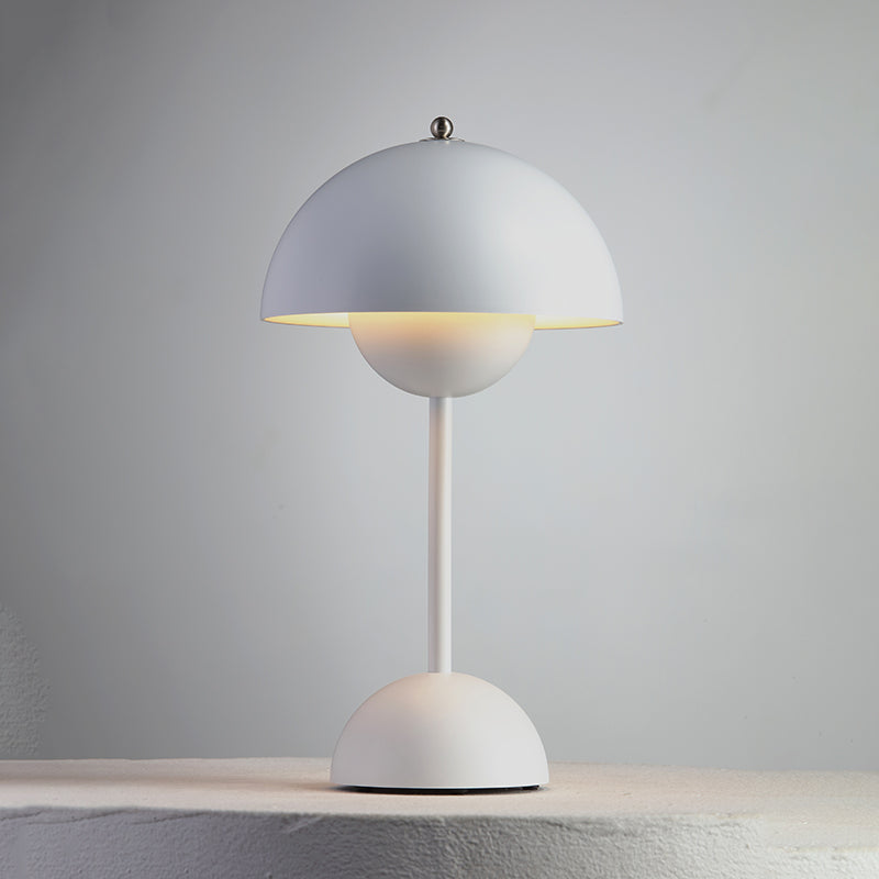 Desk Lamp Metal 6.3 in Rechargeable Tri-Color Small Table Light | Thomler