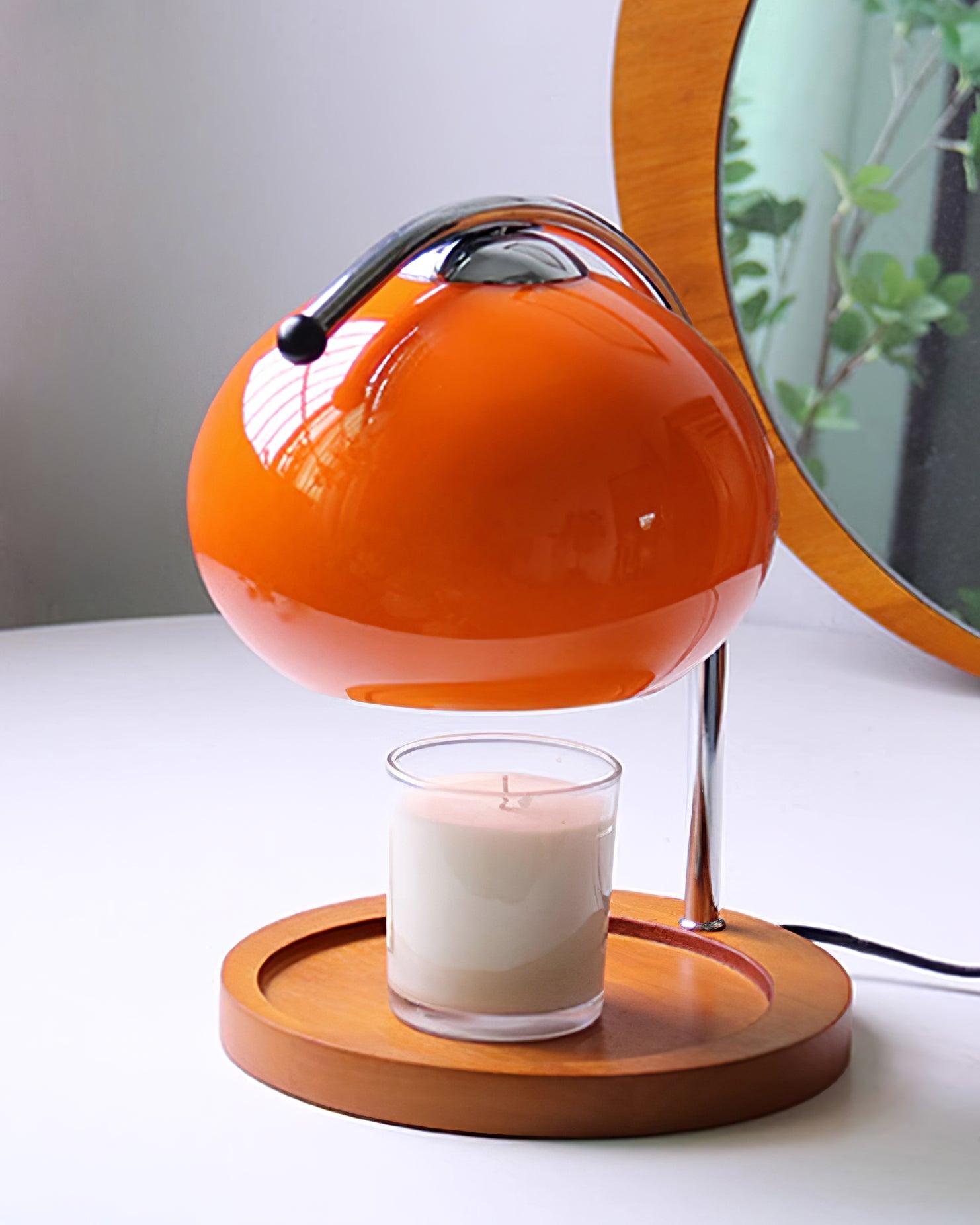 Candle Warmer Lamp Glass 7.8 in Flameless Wax Melt Indoor Home Fragrance Decor Halogen Heating Light | Thomler