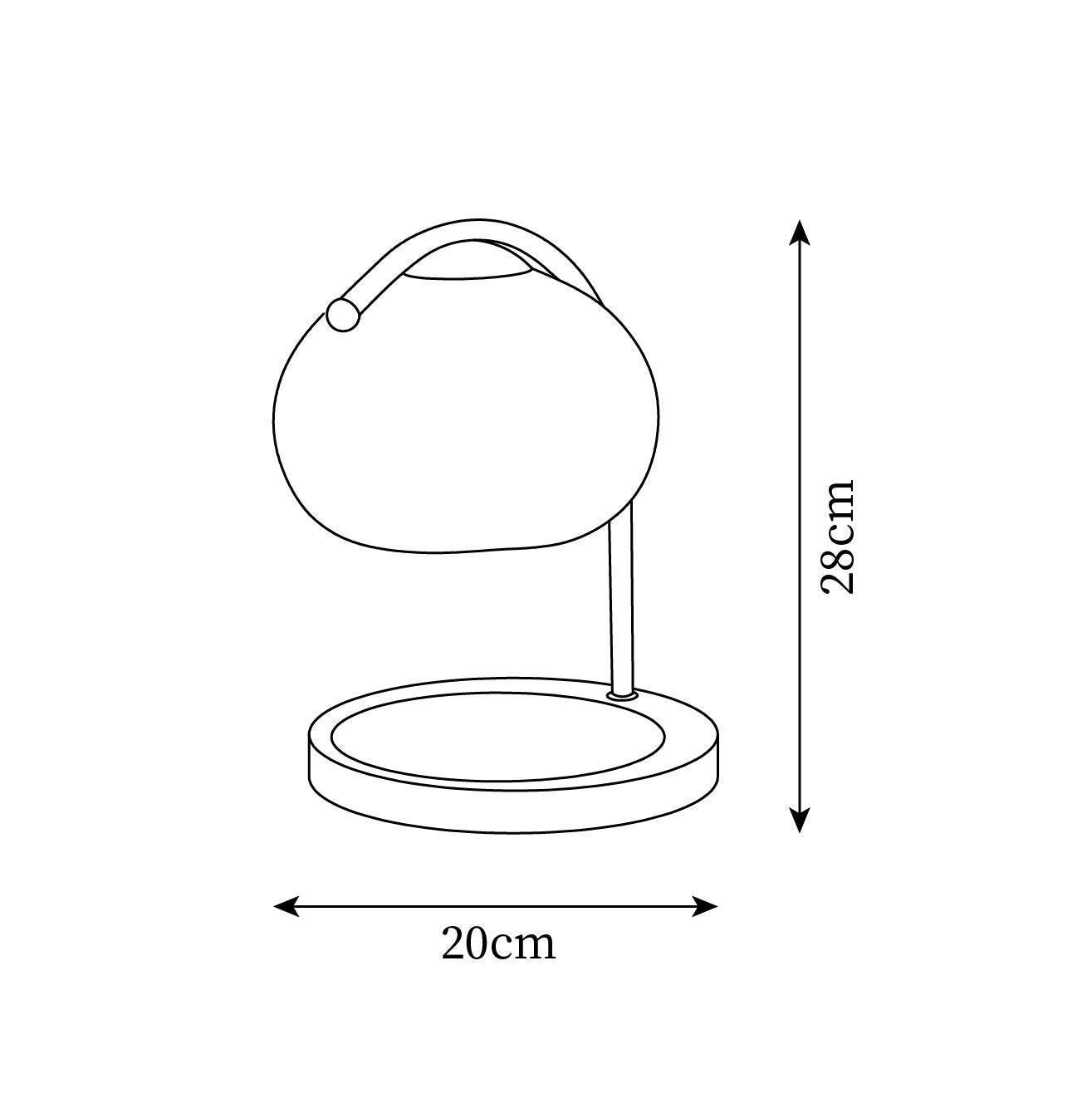 Candle Warmer Lamp Glass 7.8 in Flameless Wax Melt Indoor Home Fragrance Decor Halogen Heating Light | Thomler