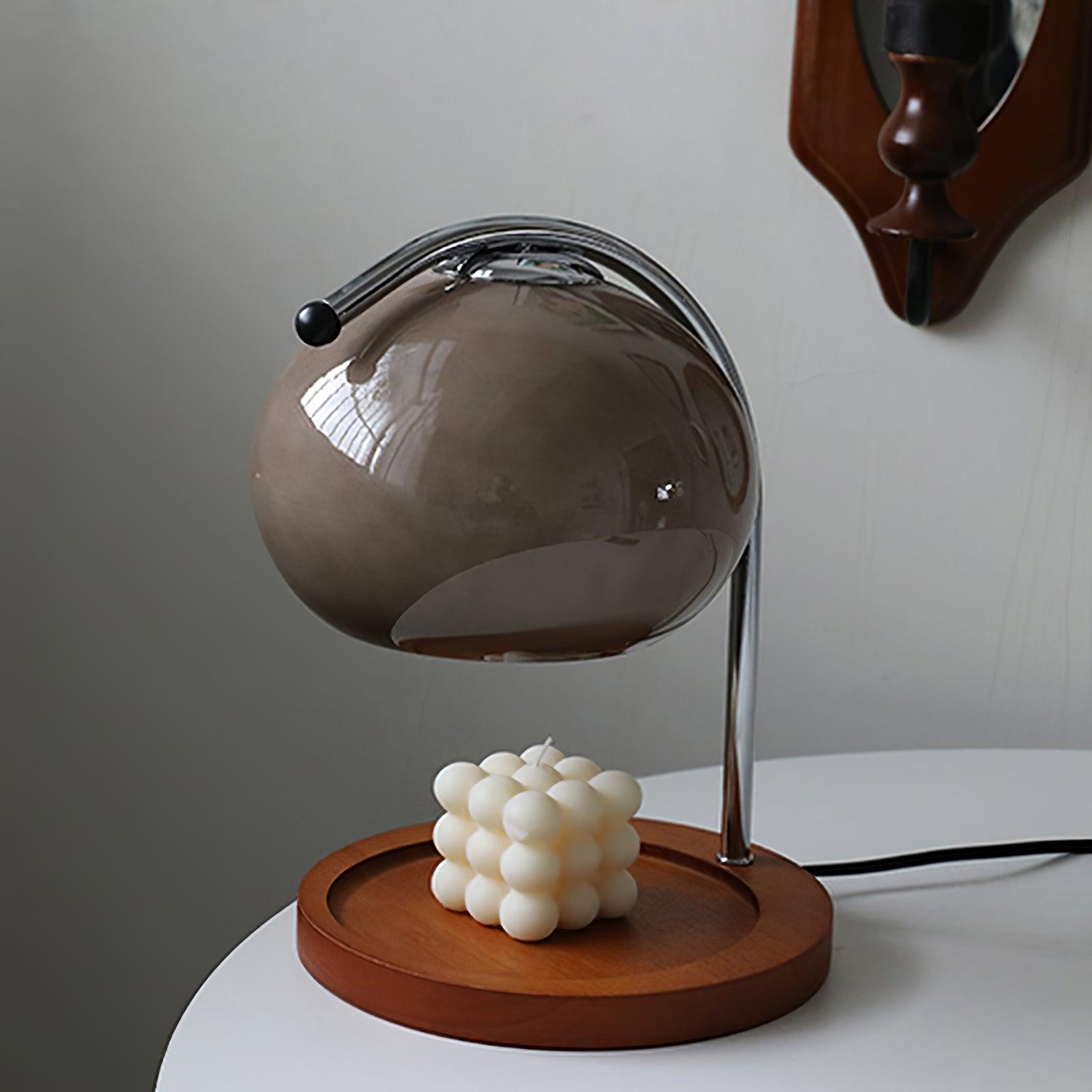 Candle Warmer Lamp Glass 7.8 in Flameless Wax Melt Indoor Home Fragrance Decor Halogen Heating Light | Thomler