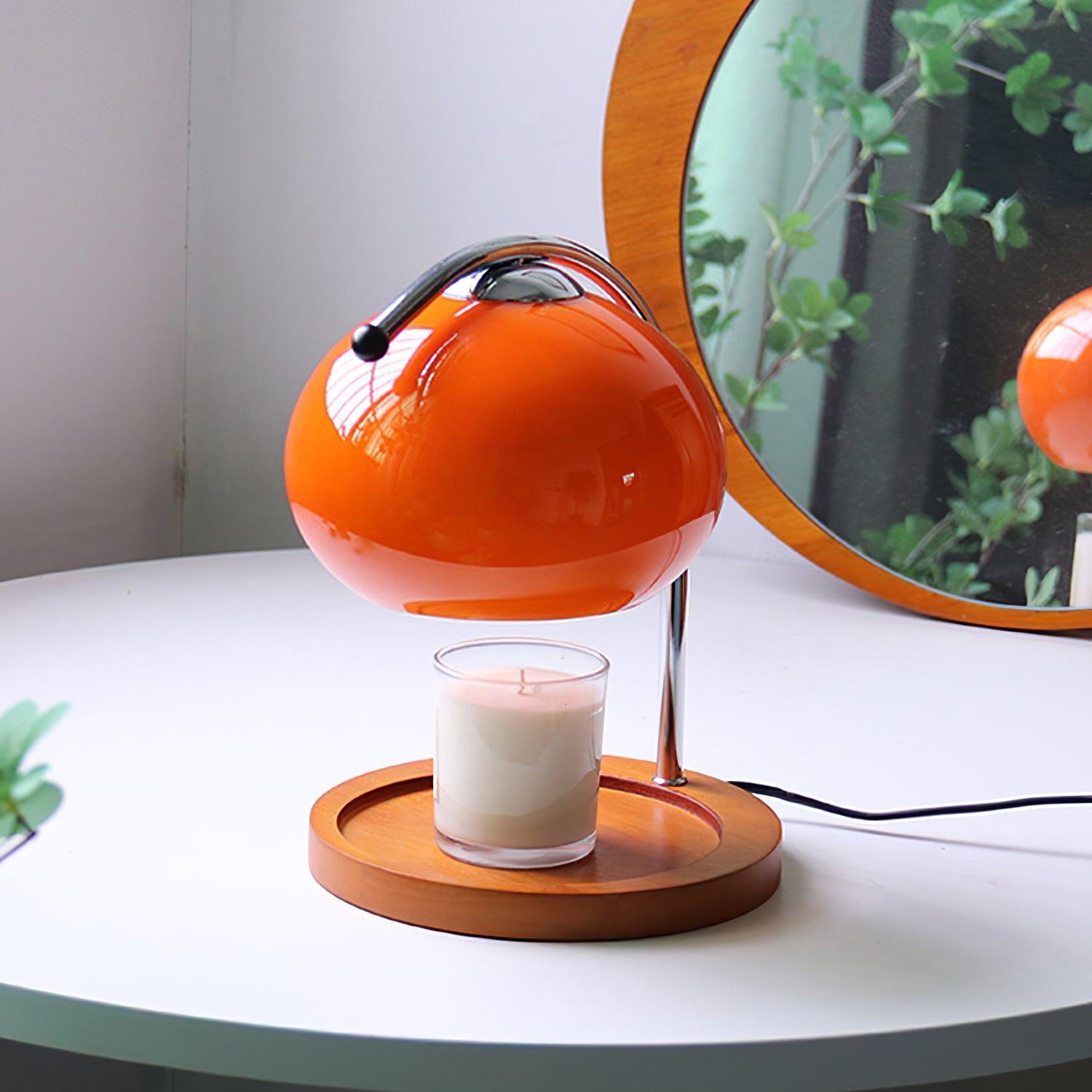 Candle Warmer Lamp Glass 7.8 in Flameless Wax Melt Indoor Home Fragrance Decor Halogen Heating Light | Thomler