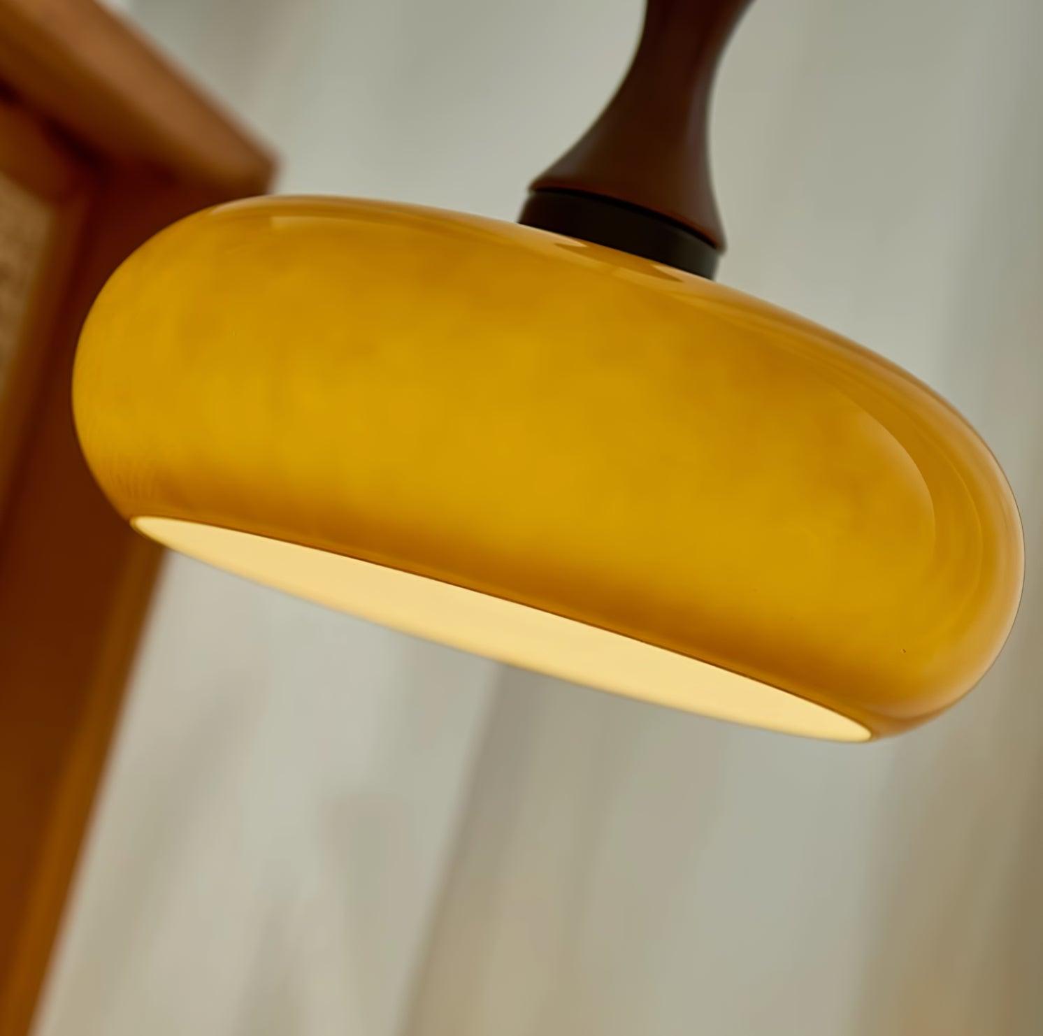 Pendant Light Glass 7 in Brown Dining Room Kitchen Island Ceiling Lamp Adjustable Height | Thomler