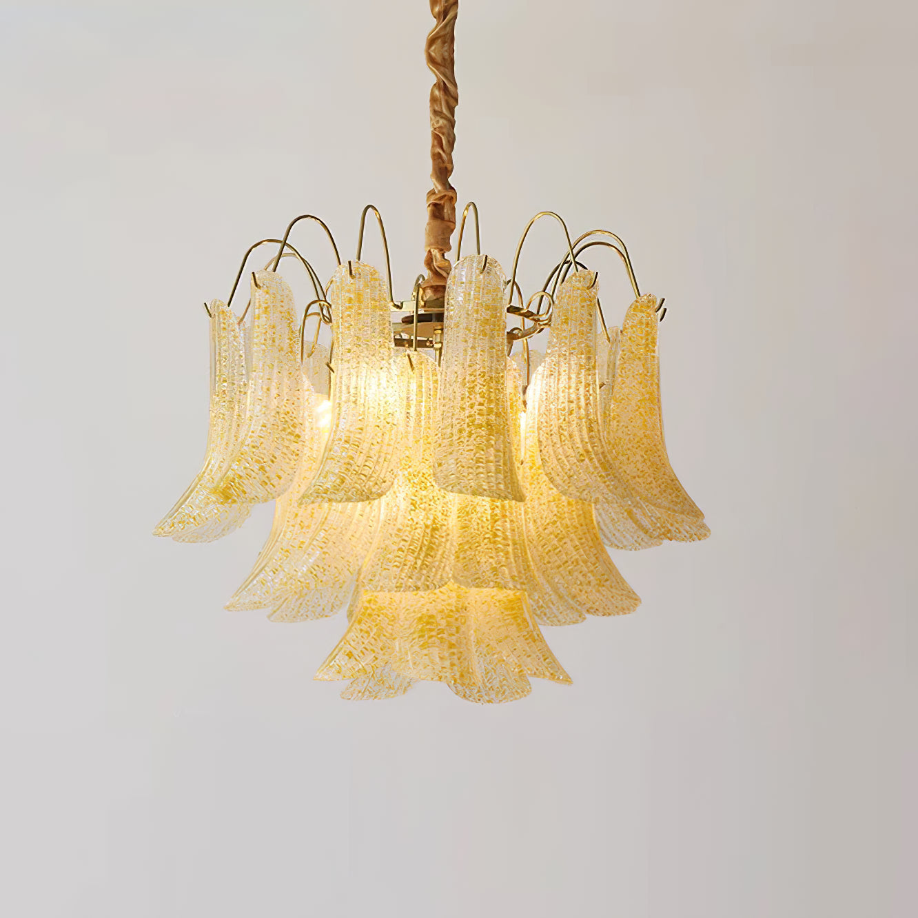 Chandelier Murano Glass 19.7 in Colorful Ceiling Lighting Dining Room Decorative Multi Bulb Hanging Fixture | Thomler