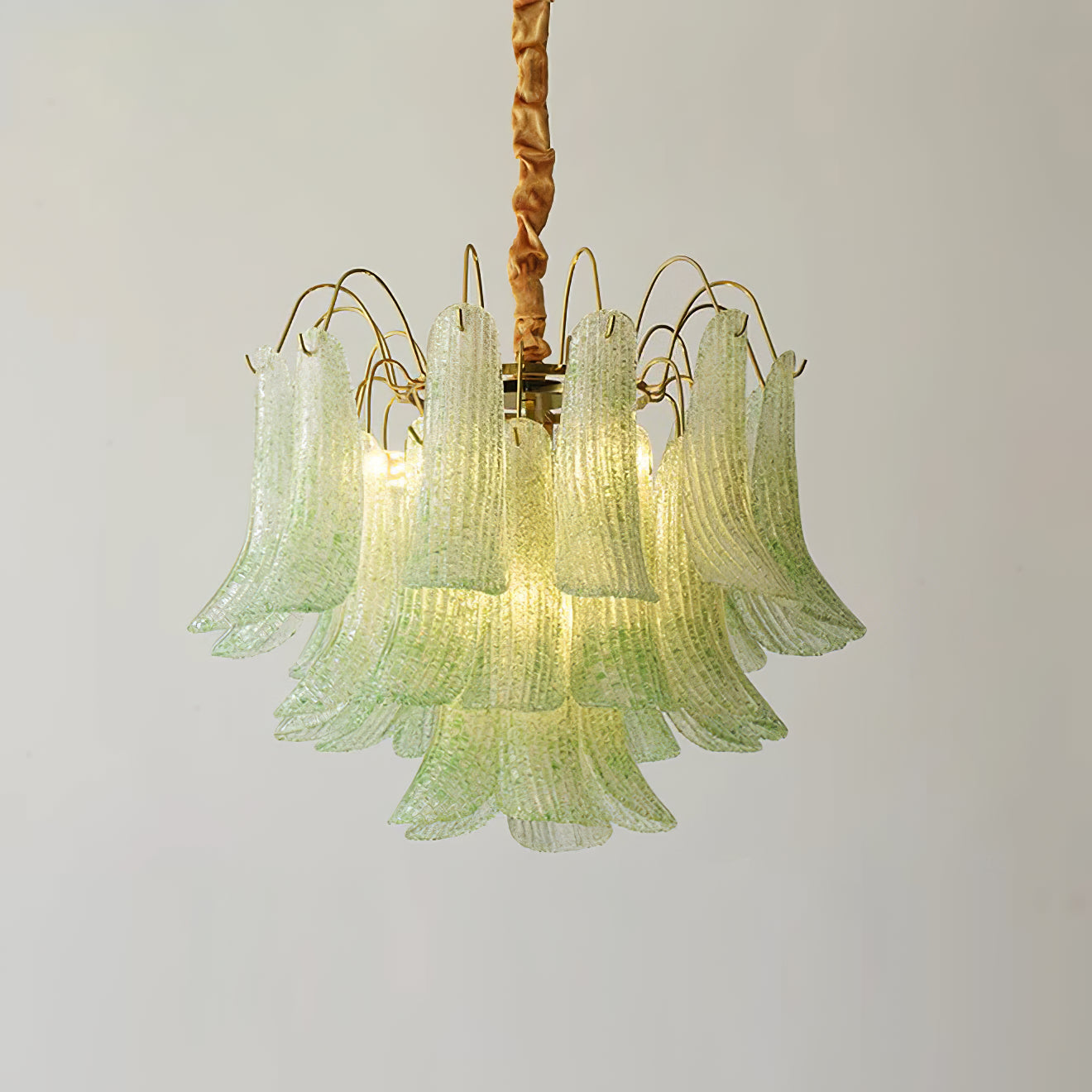 Chandelier Murano Glass 19.7 in Colorful Ceiling Lighting Dining Room Decorative Multi Bulb Hanging Fixture | Thomler
