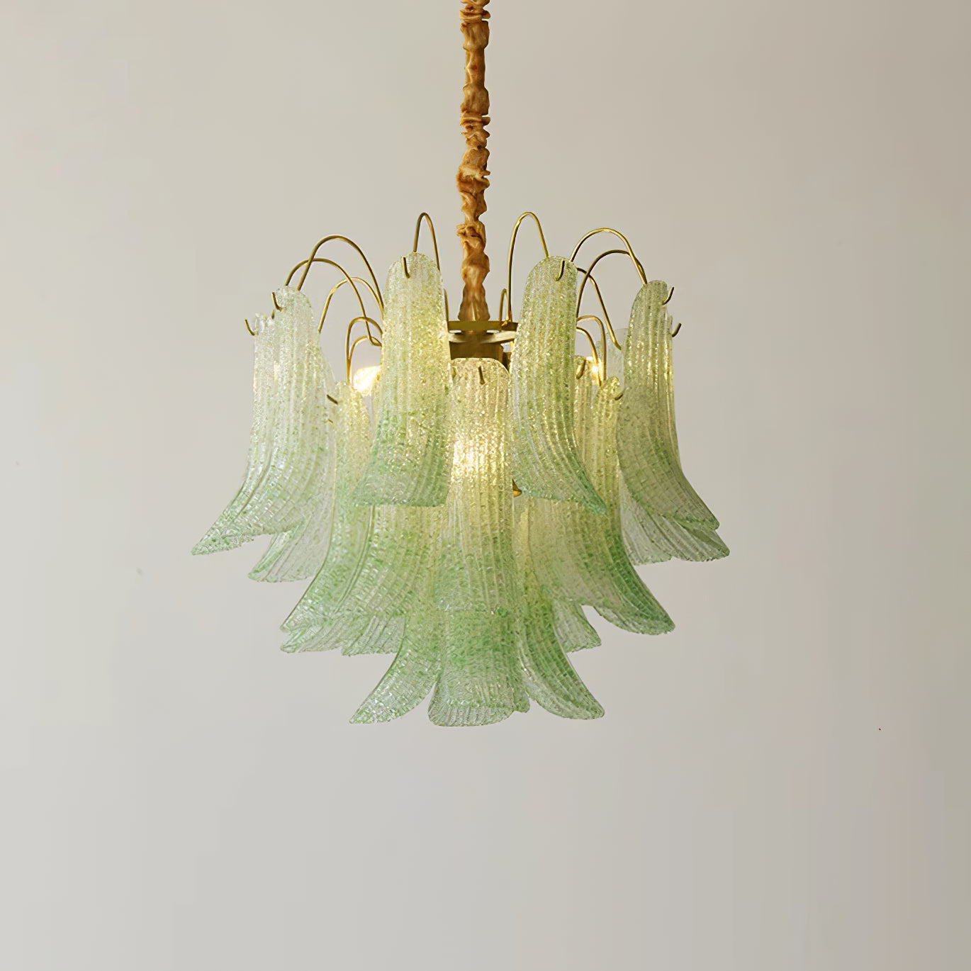 Chandelier Murano Glass 19.7 in Colorful Ceiling Lighting Dining Room Decorative Multi Bulb Hanging Fixture | Thomler