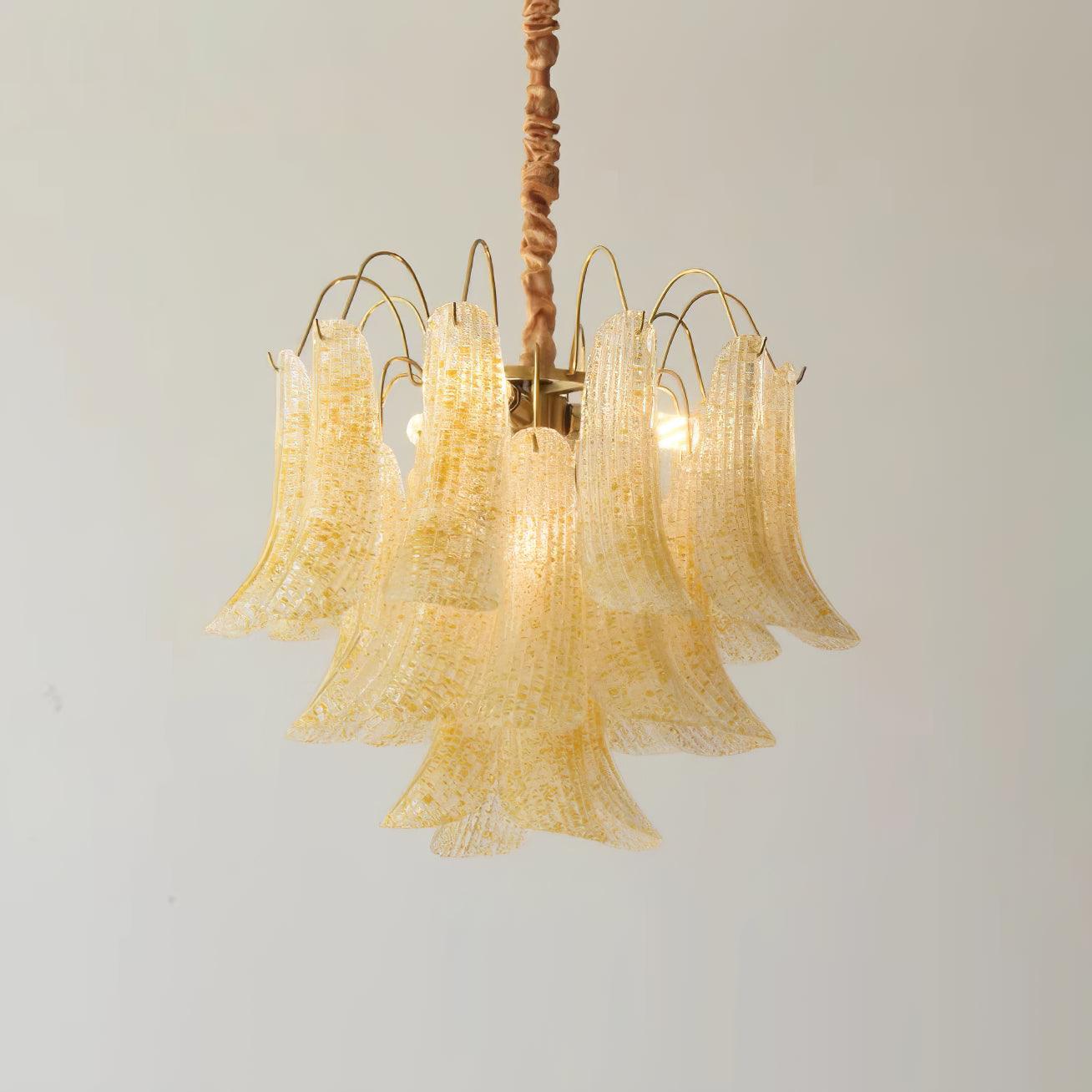 Chandelier Murano Glass 19.7 in Colorful Ceiling Lighting Dining Room Decorative Multi Bulb Hanging Fixture | Thomler