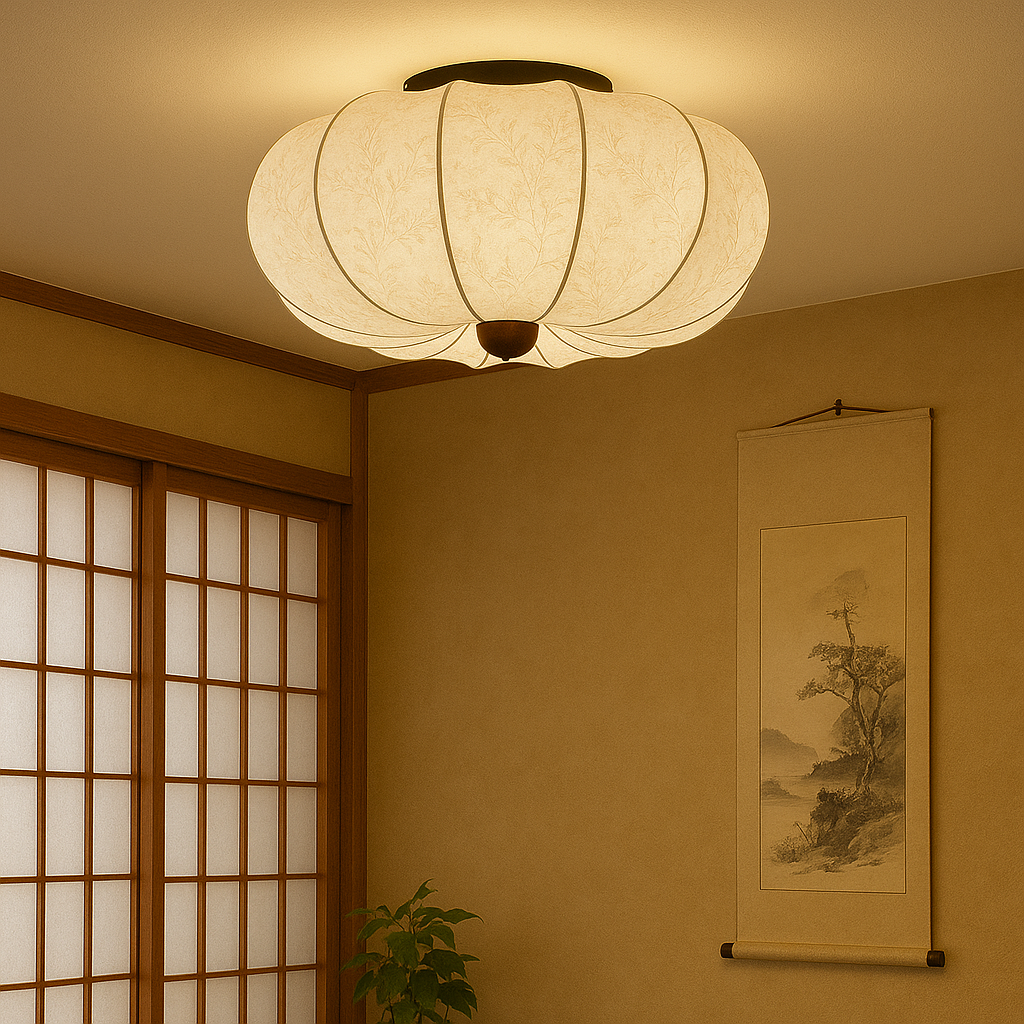 Pendant Light Fabric Round 40.0 cm White Living Room Bedroom Hallway Soft Mood Ceiling Lamp | Thomler