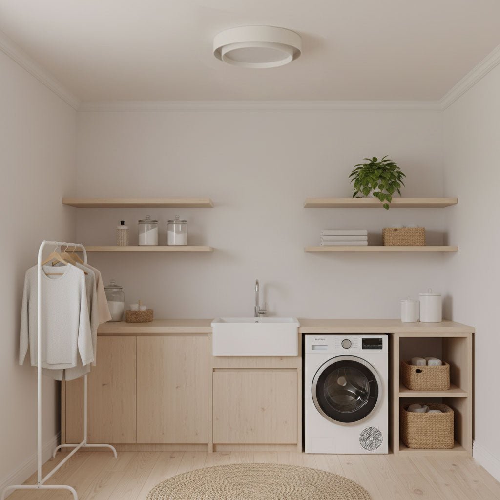 Modern LED Ceiling Light 15.7 in Flush Mount Living Room Bedroom Minimalist Acrylic Fixture | Thomler