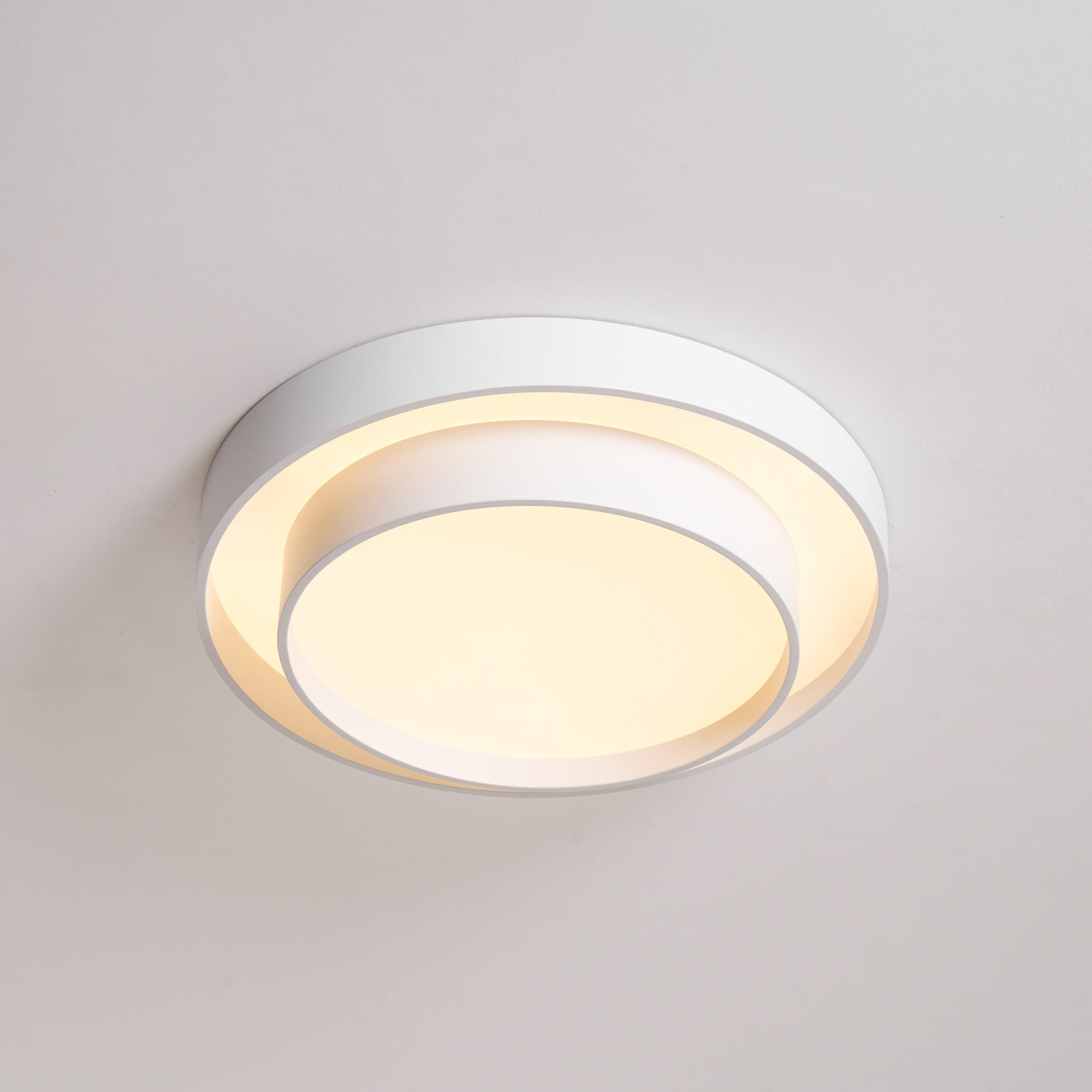 Modern LED Ceiling Light 15.7 in Flush Mount Living Room Bedroom Minimalist Acrylic Fixture | Thomler